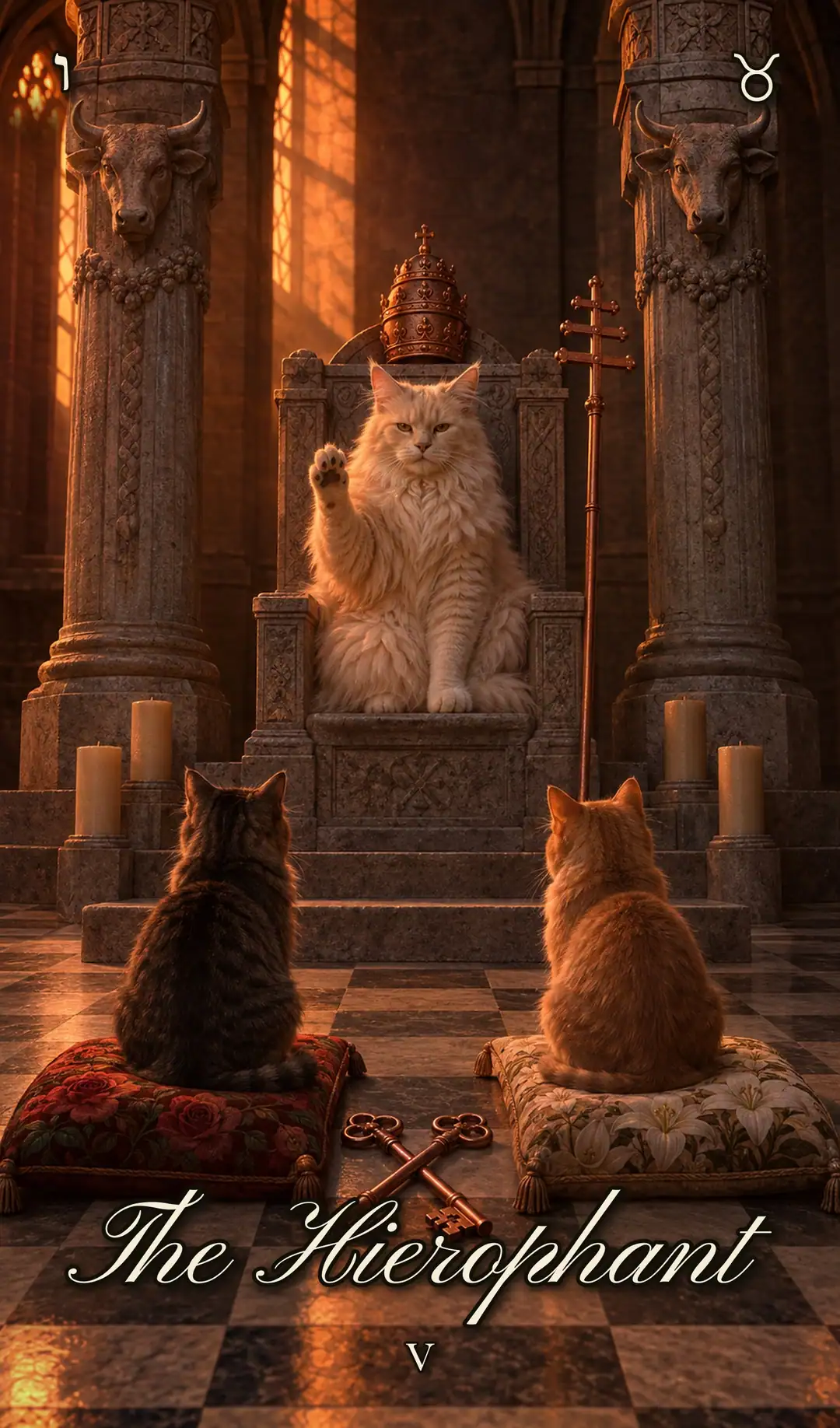 The Hierophant, Cat deck
