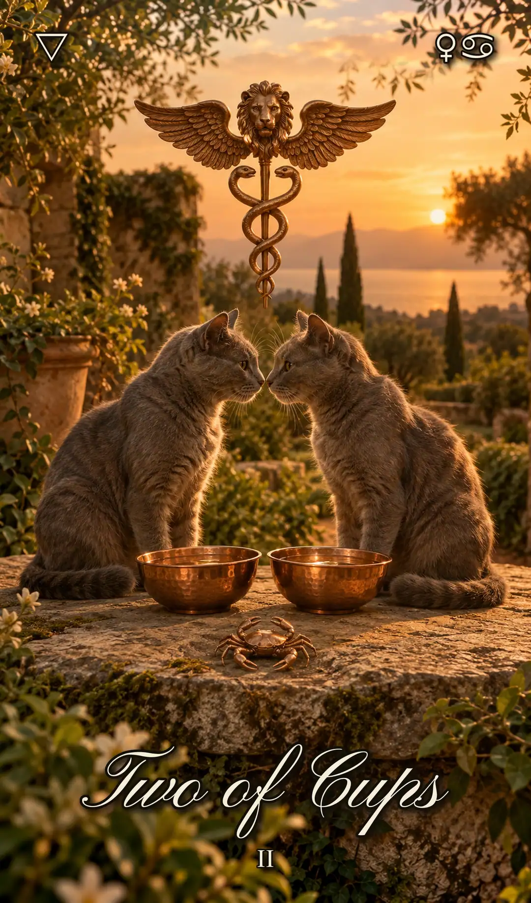 Two of Cups, Cat deck