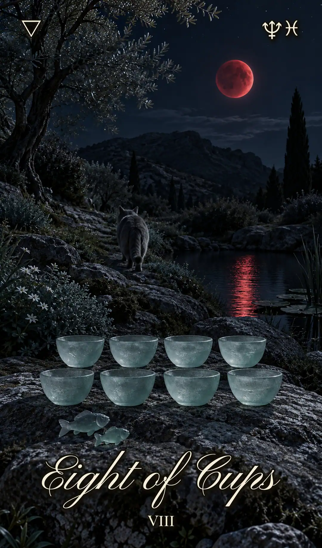 Eight of Cups, Cat deck