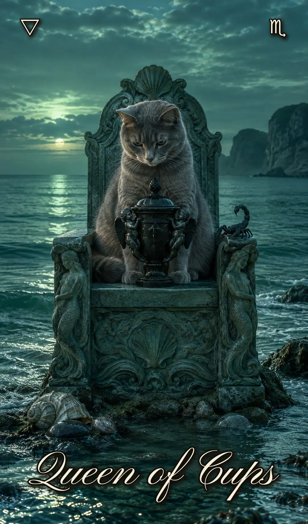 Queen of Cups, Cat deck