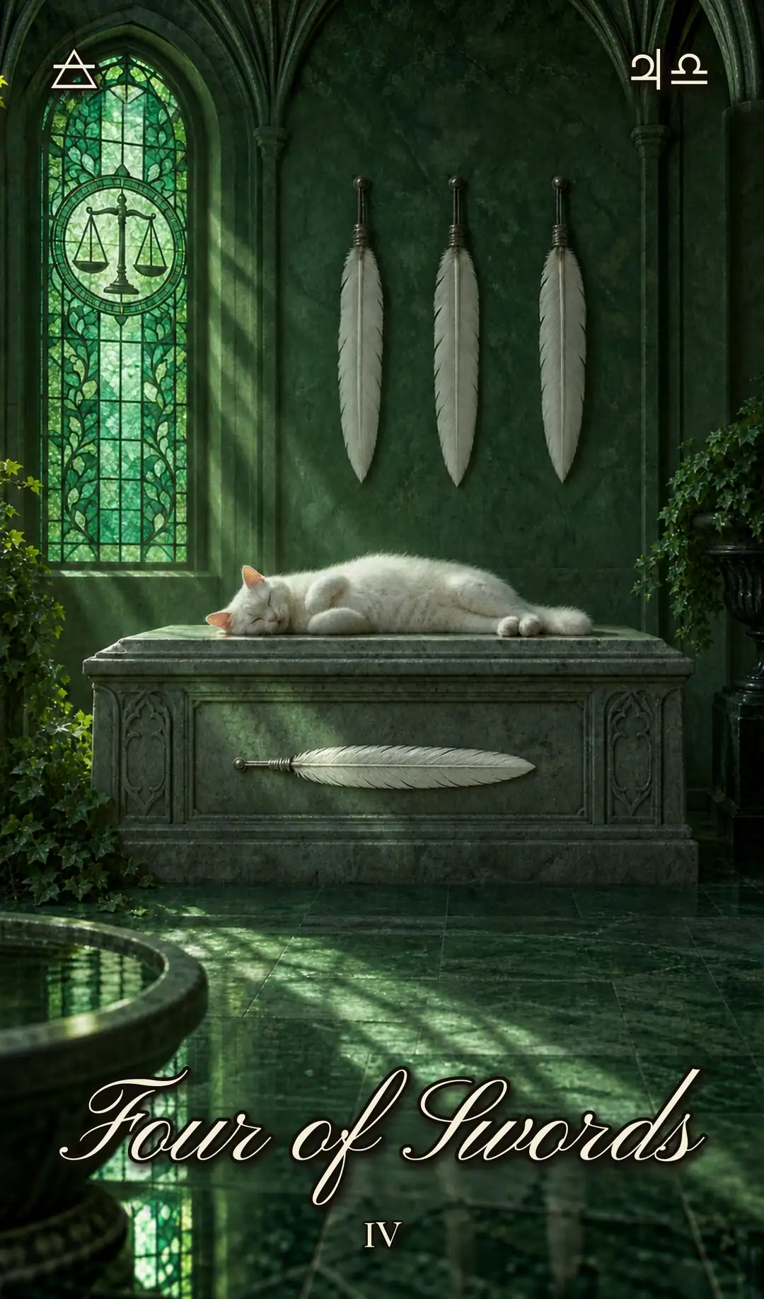 Four of Swords, Cat deck