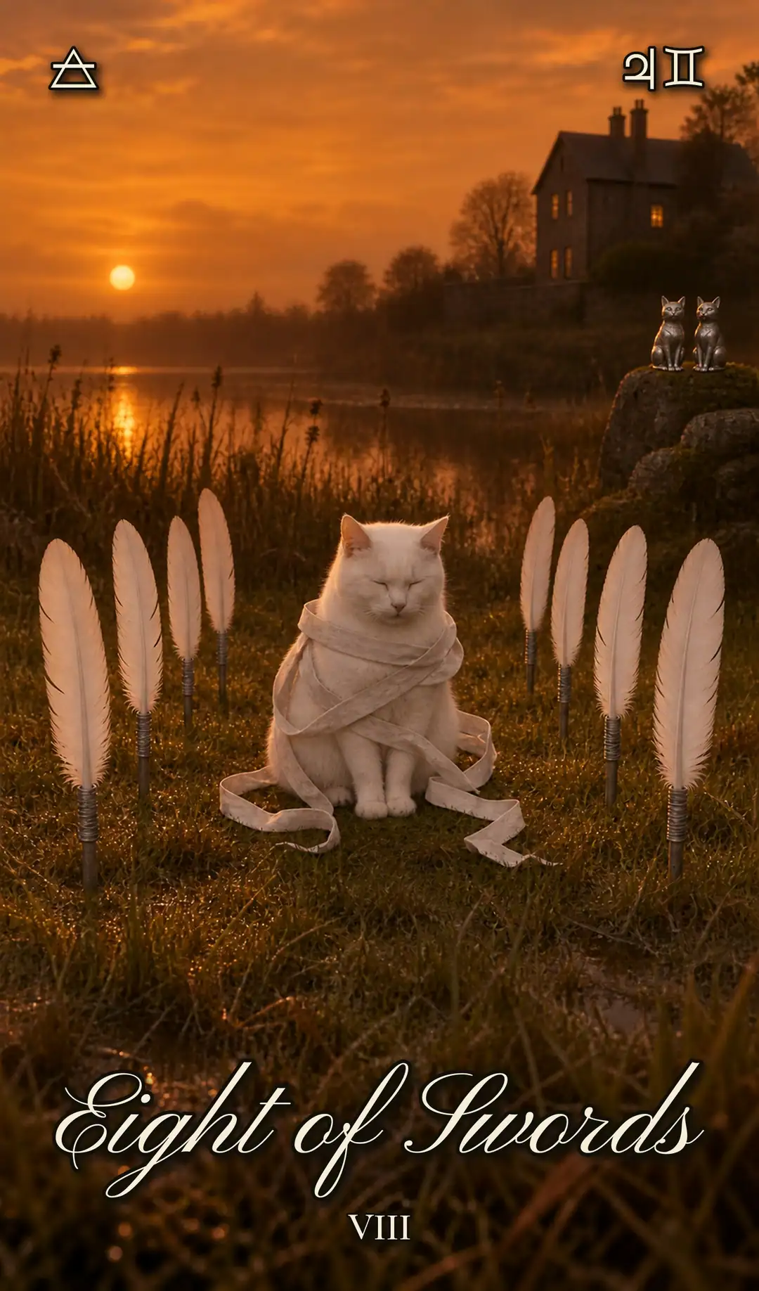 Eight of Swords, Cat deck
