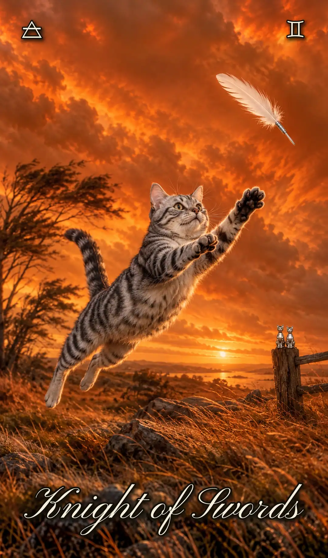 Knight of Swords, Cat deck