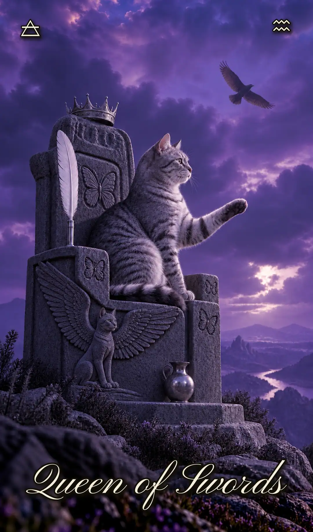 Queen of Swords, Cat deck