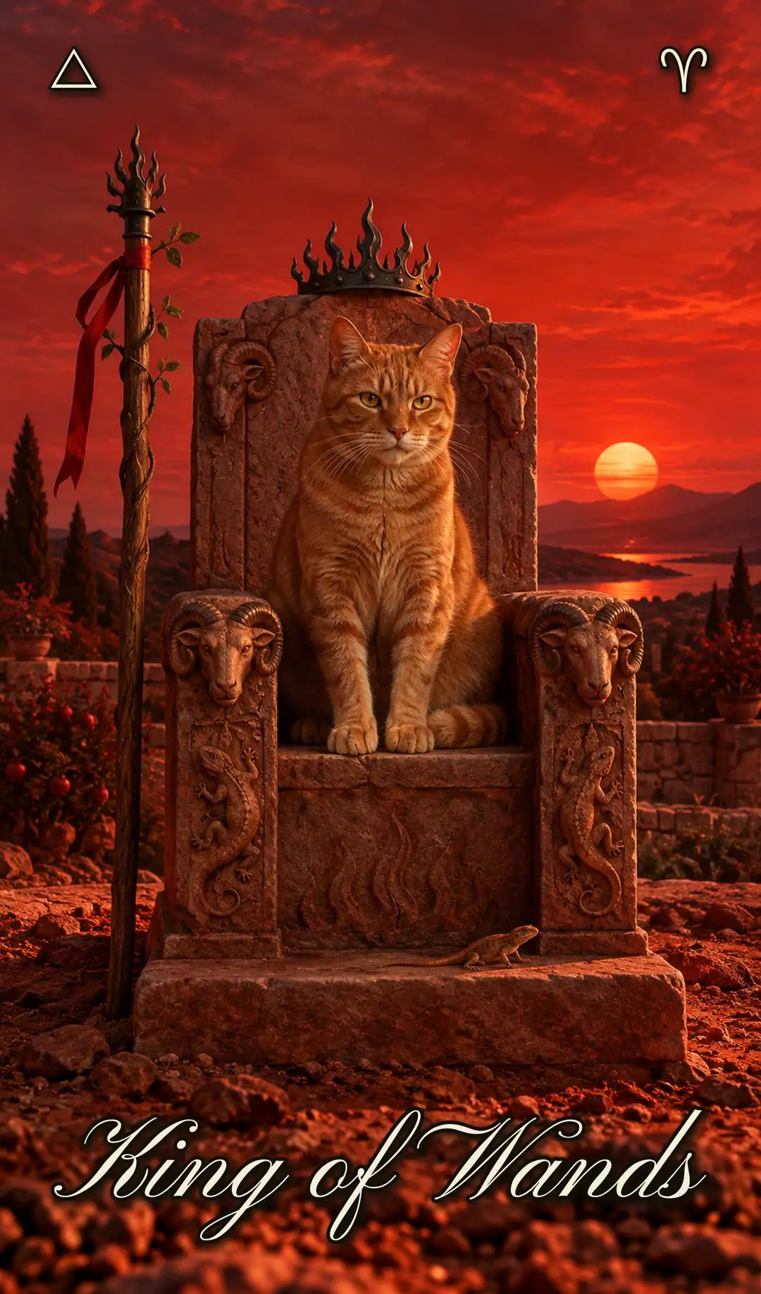 King of Wands, Cat deck