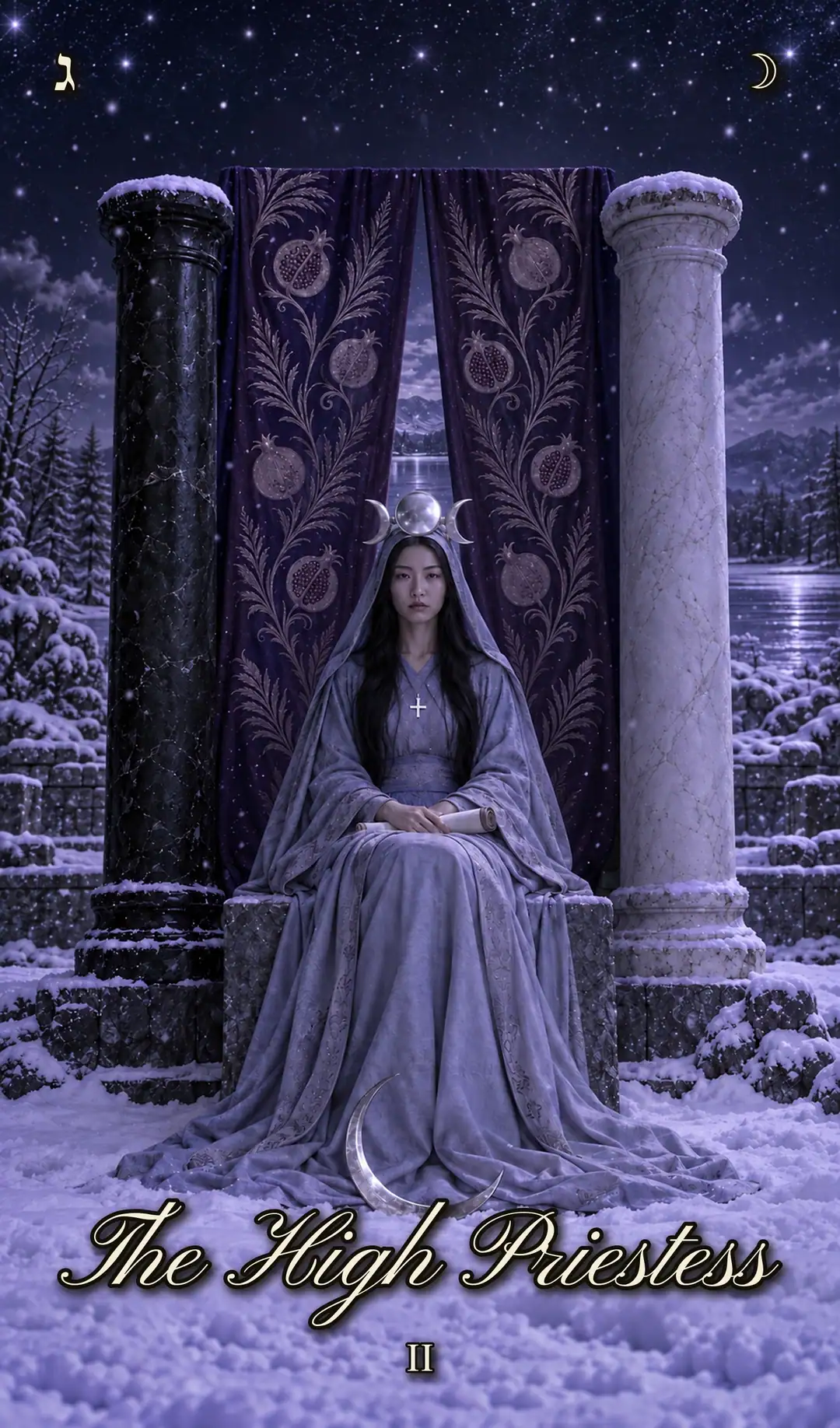 The High Priestess, II. Christmas deck.