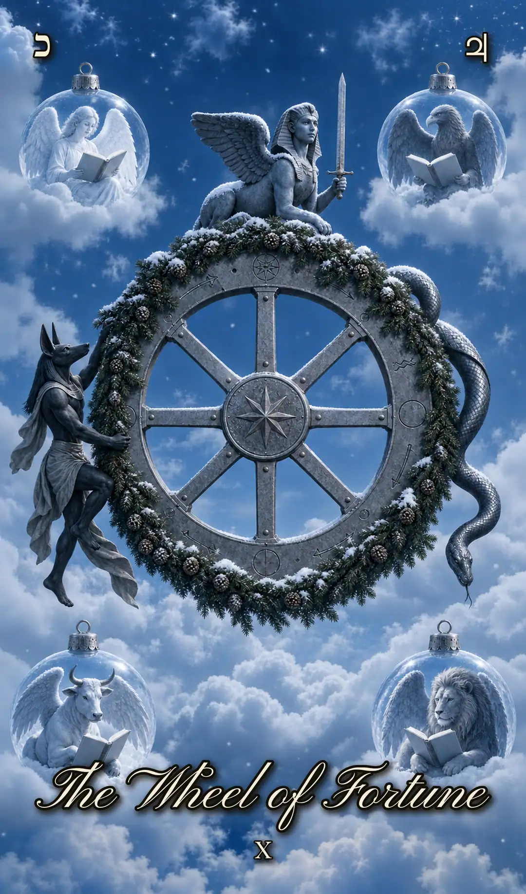 The Wheel of Fortune, X. Christmas deck.