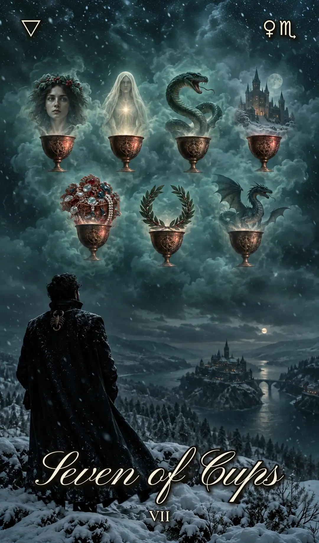Seven of Cups, VII. Christmas deck.