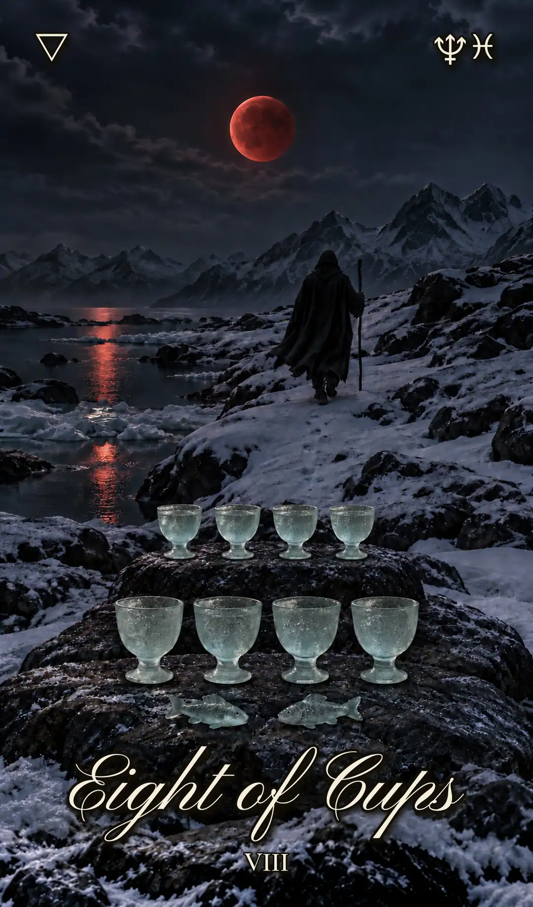 Eight of Cups, VIII. Christmas deck.