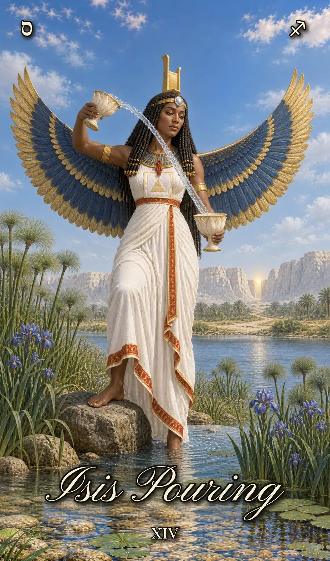 Isis Pouring, Isis deck