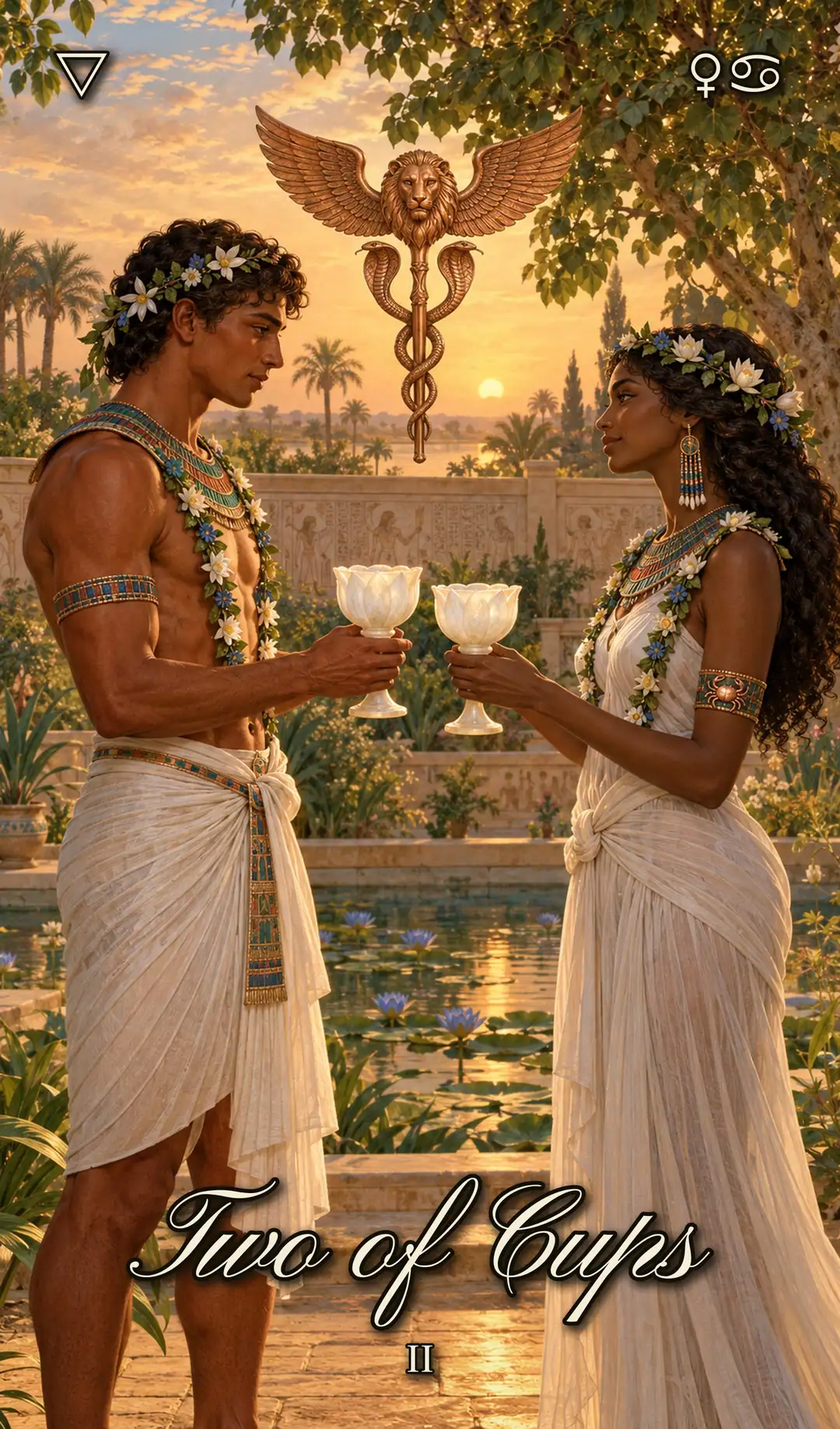 Two of Cups, Isis deck