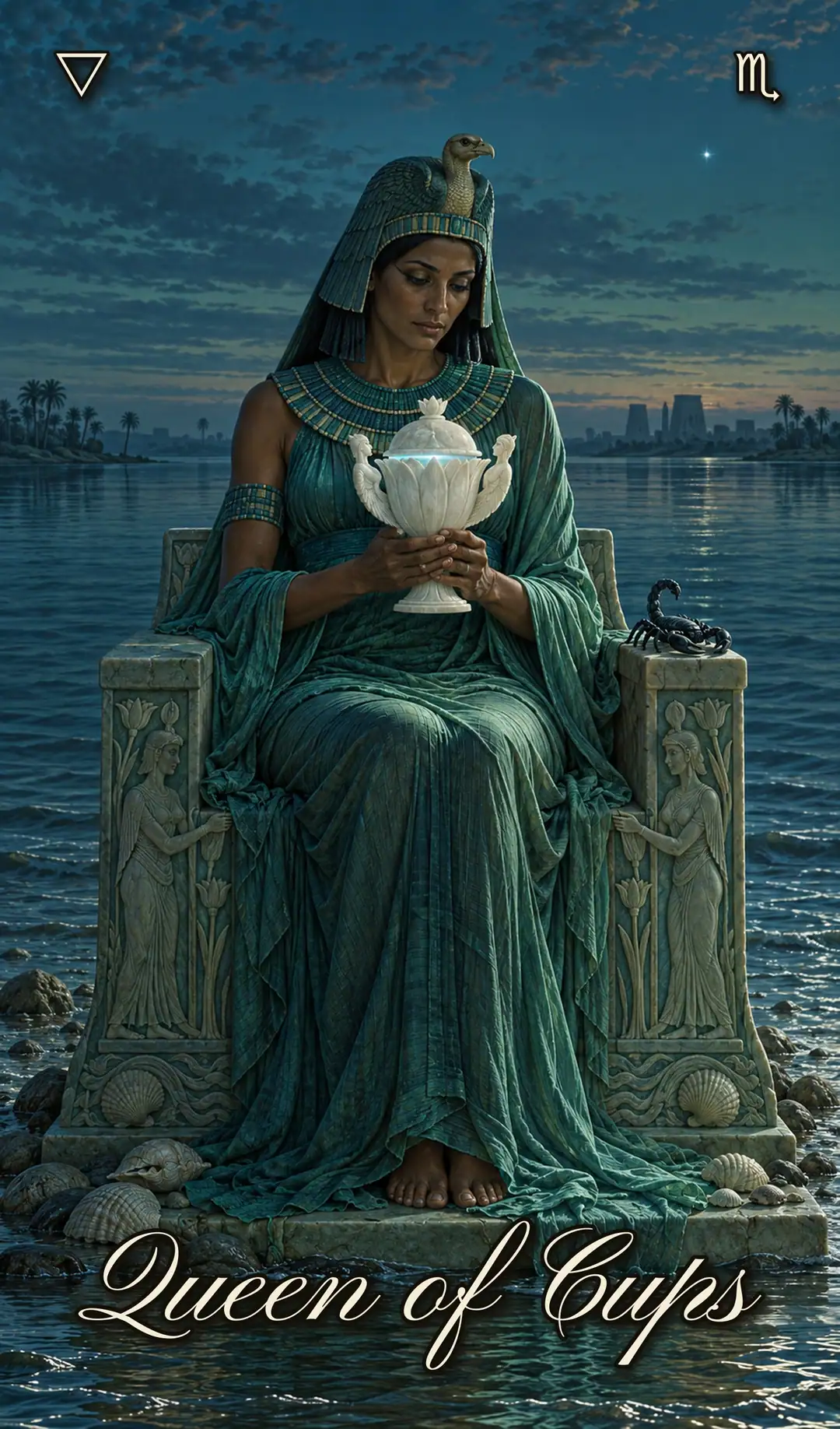 Queen of Cups, Isis deck