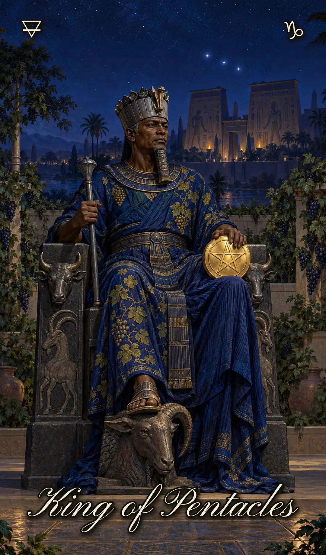 King of Pentacles, Isis deck