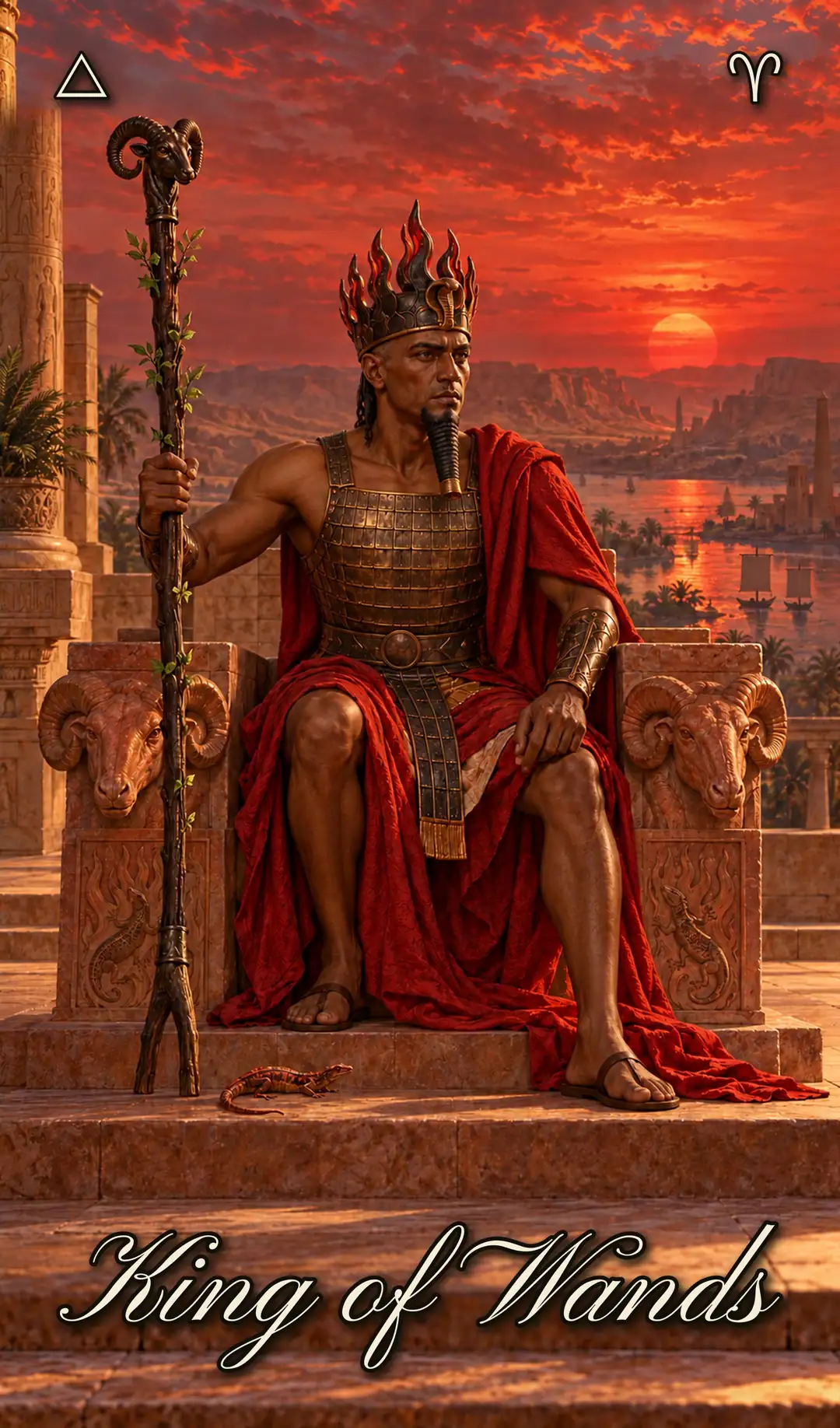 King of Wands, Isis deck