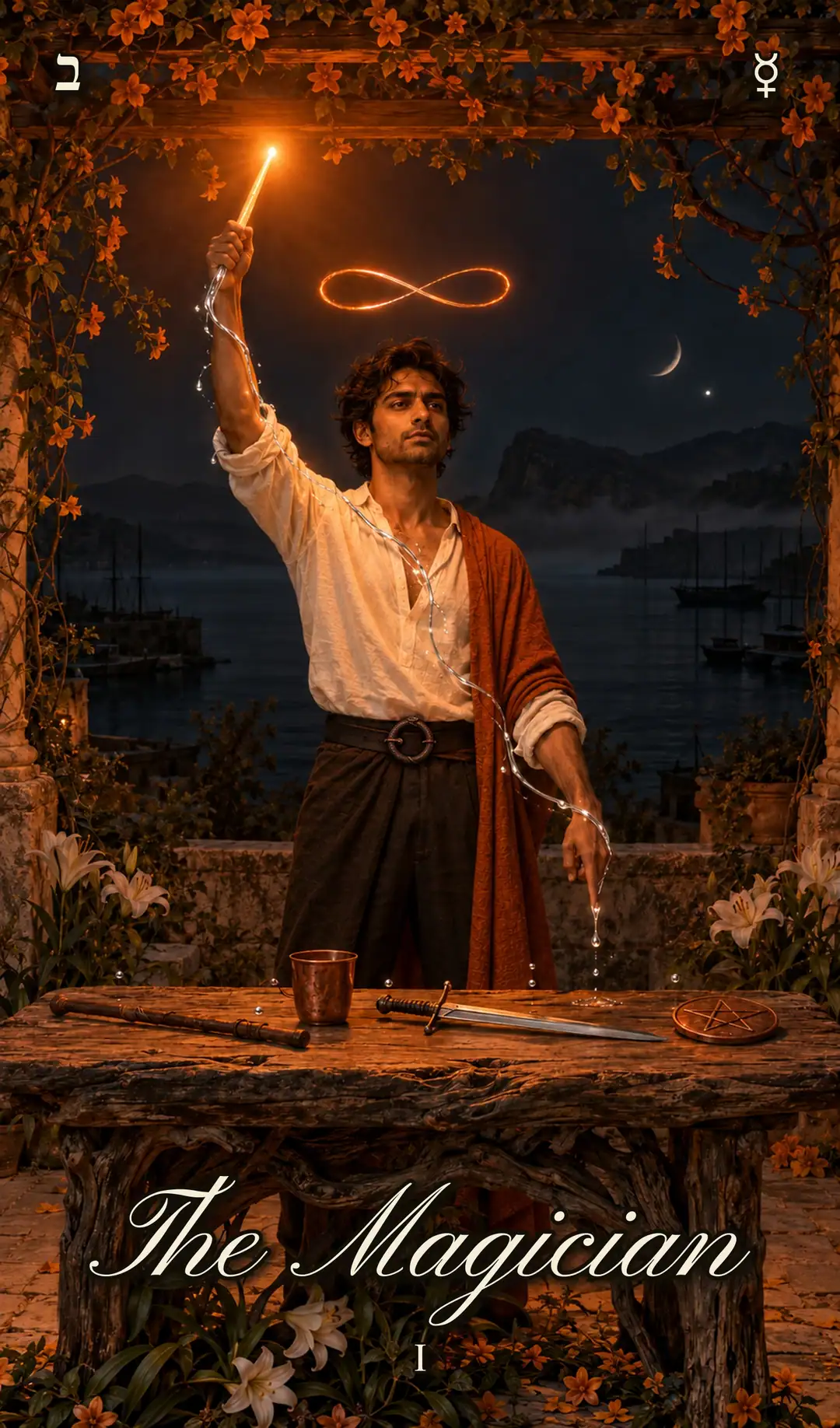 The Magician, Pisces deck