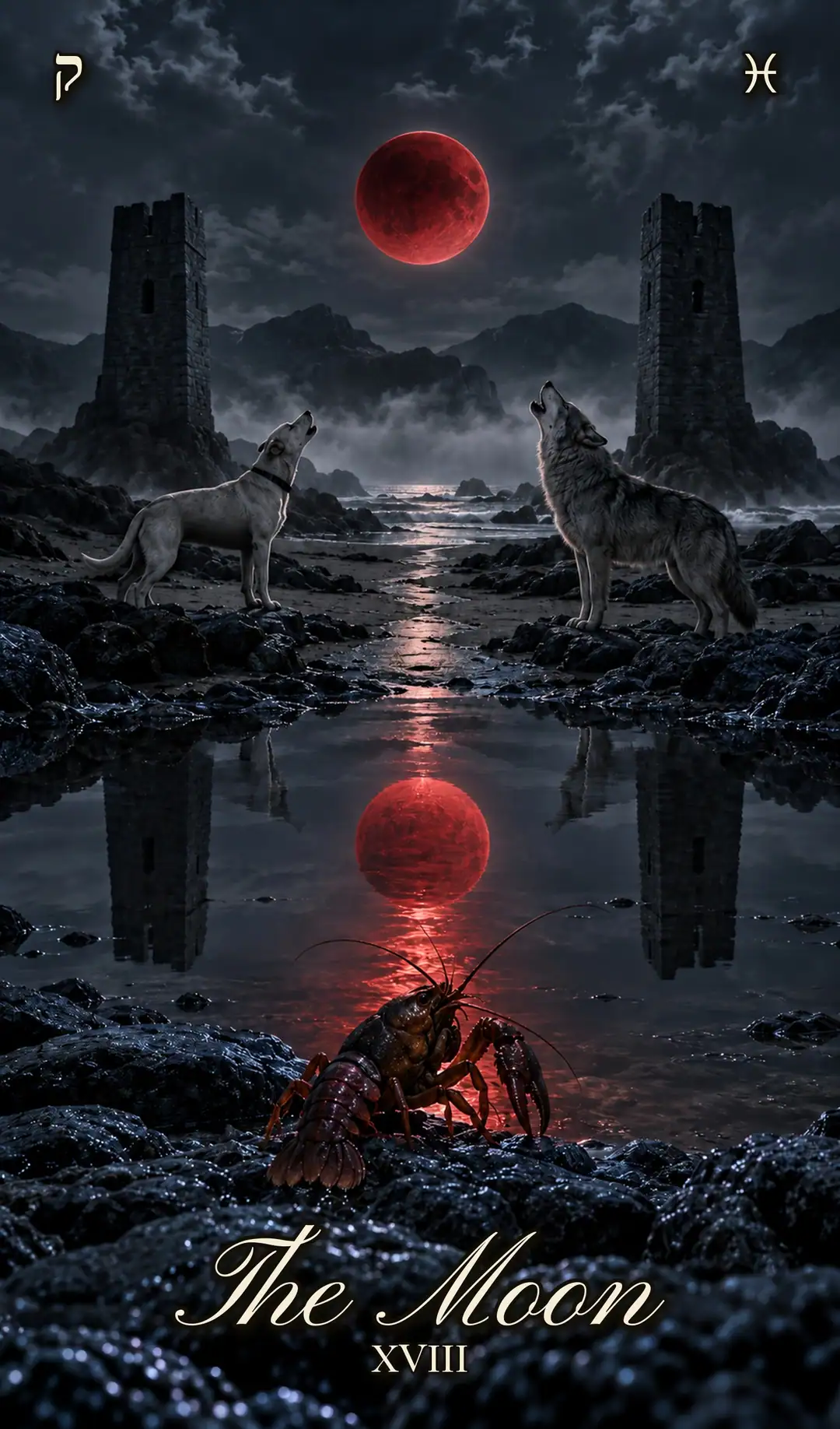 The Moon, Pisces deck