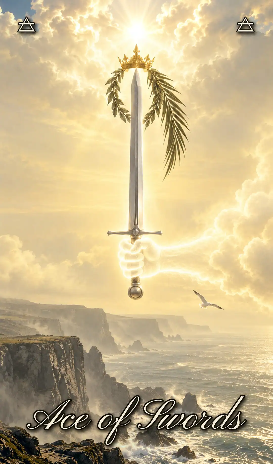 Ace of Swords, Pisces deck