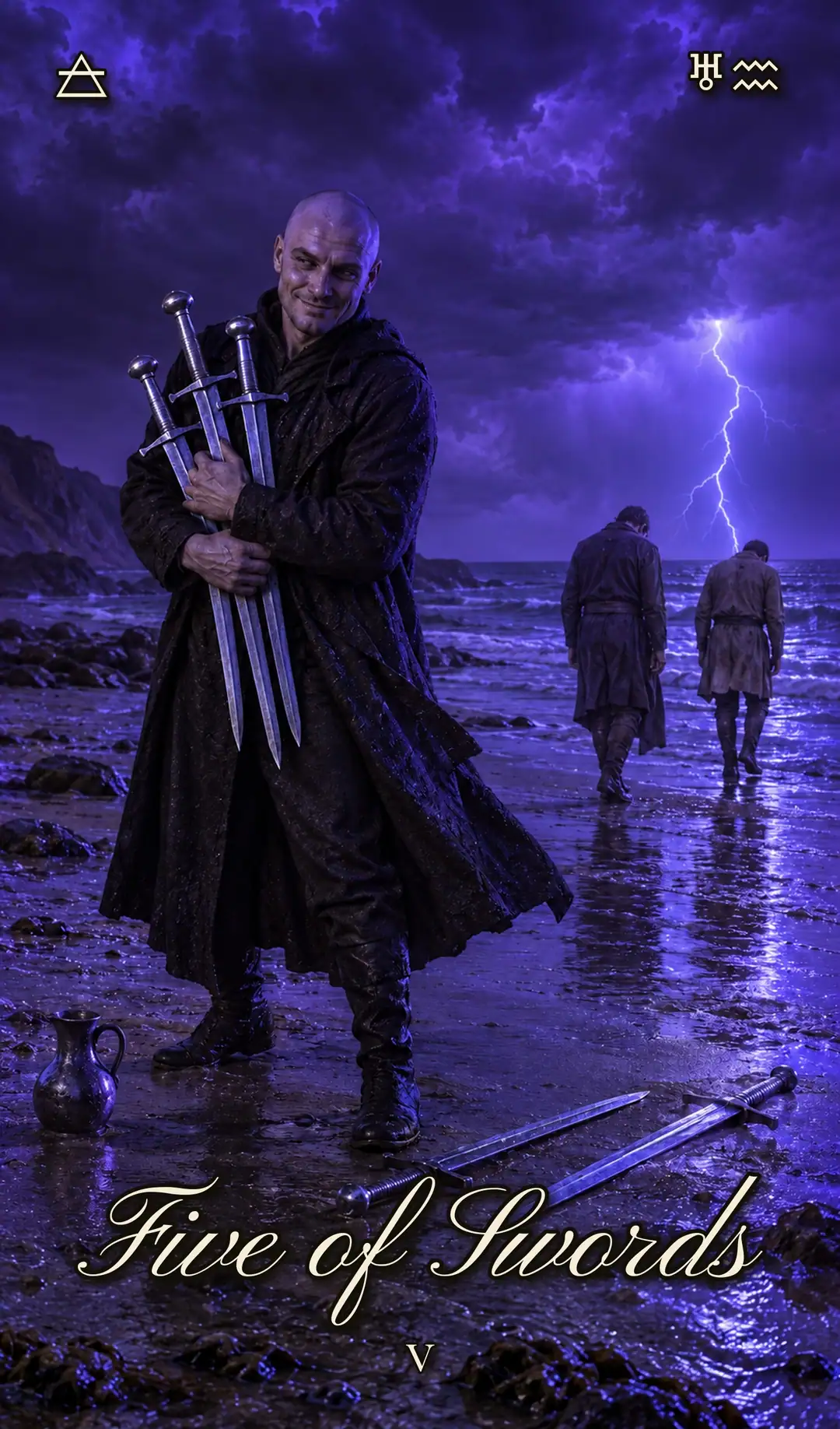 Five of Swords, Pisces deck
