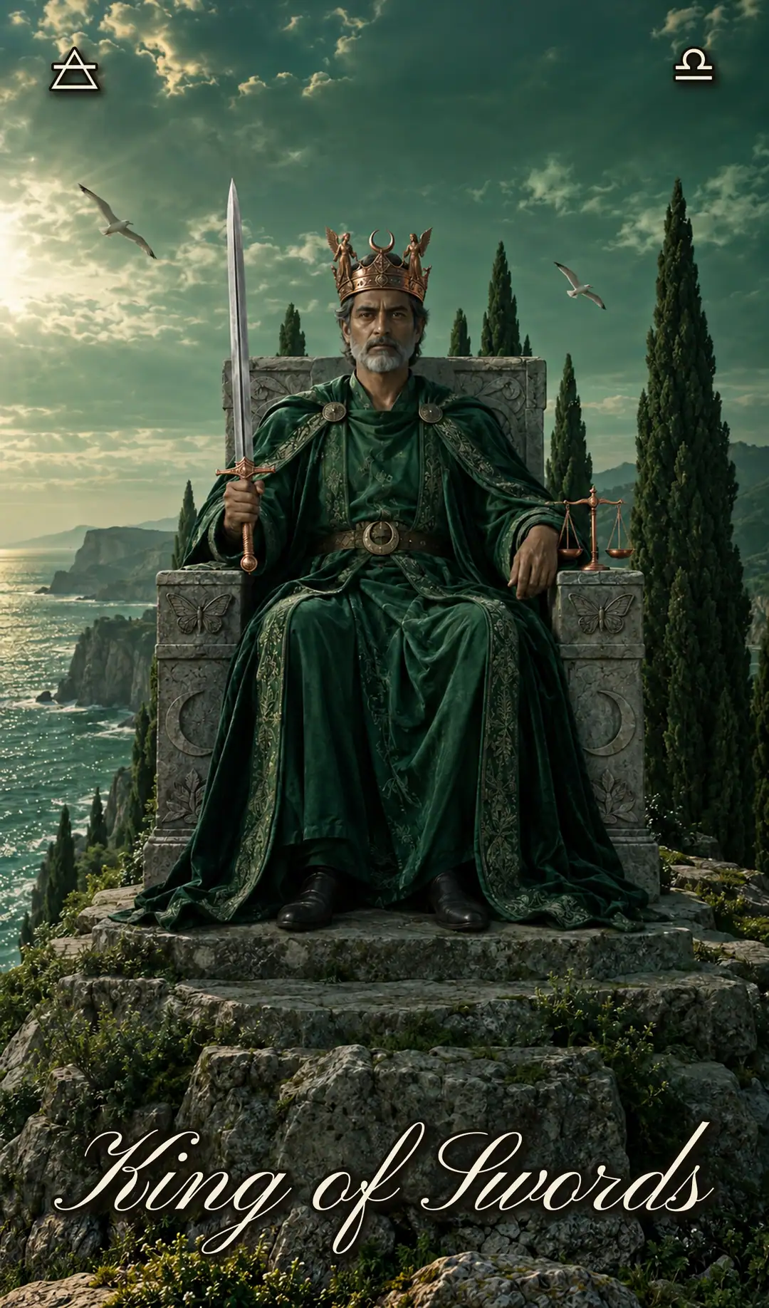 King of Swords, Pisces deck